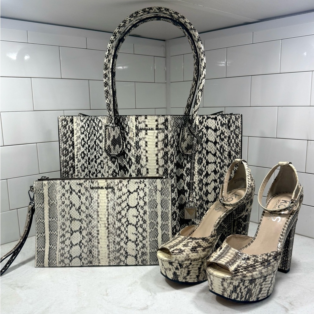 Michael Kors Genuine Snake Skin Matching Set - image 1